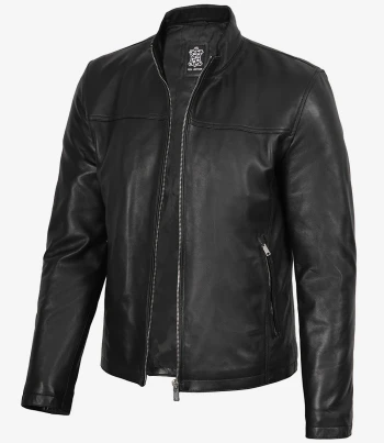 men black biker style jacket