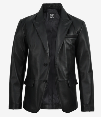 Mens tailored leather sport coat