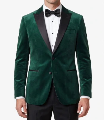 Mens Emerald Green Velvet Tuxedo
