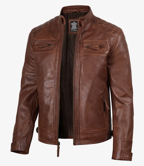 Johnson Chocolate Brown Distressed La...