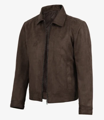 dark brown suede jacket
