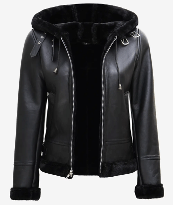 Shearling Jacket With Hood