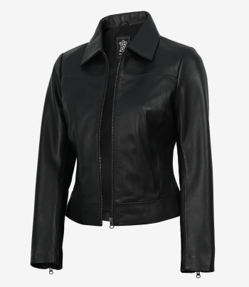 Women's Black Lambskin Leather Jacket