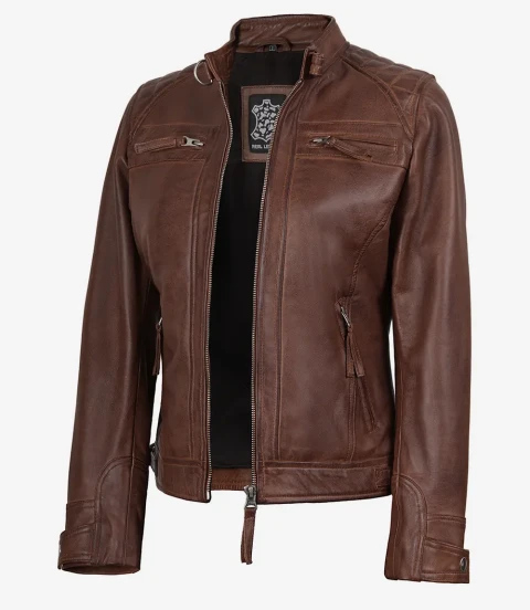 Johnson Chocolate Brown Distressed La...